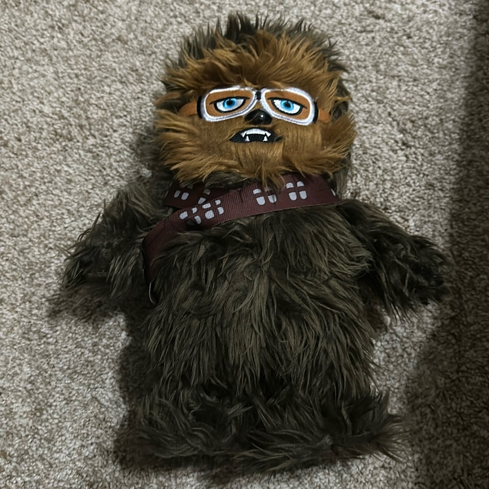 Star Wars  Fur Chewbacca Talking Walking Action Figure Toy Tested Works